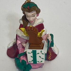 Disney Belle Opened A Gift Beauty And The Beast Christmas Hanging Ornament